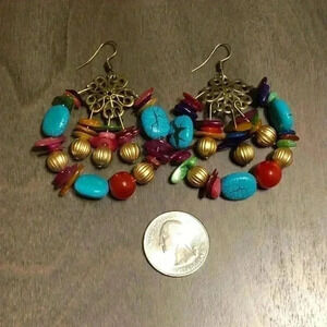 Handmade vintage looking earrings‎